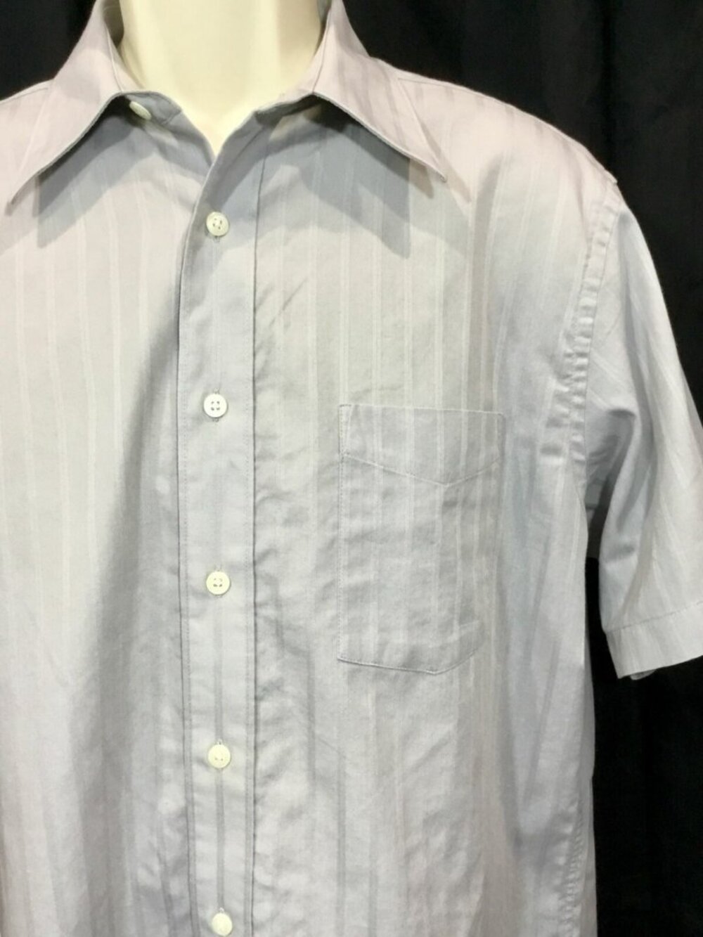 Grandpacore Dress Shirt 15 15.5 Men M Gray Button Up Corpcore Office Capsule VTG - Picture 2 of 10